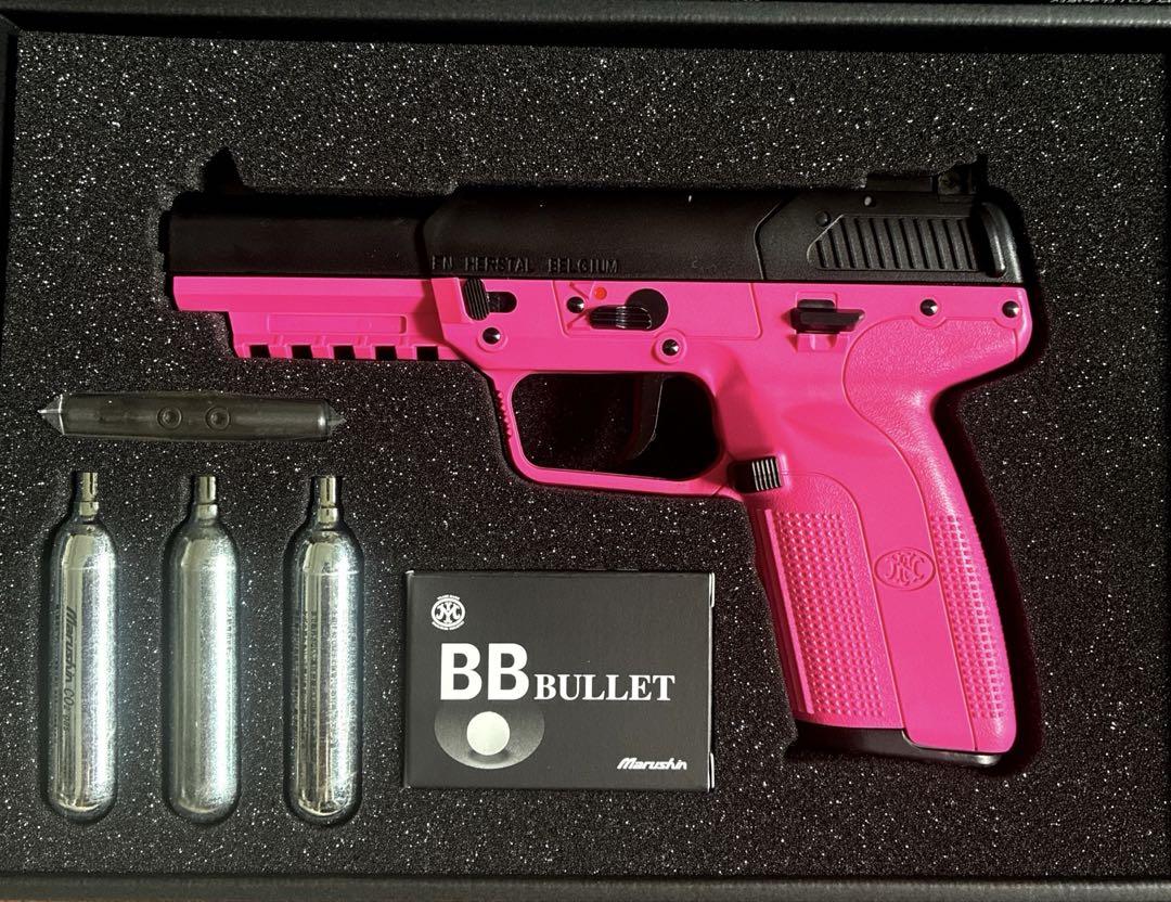 マルシン　FN 5−7 ファイブセブン　V2 SHOCK PINK　CO2