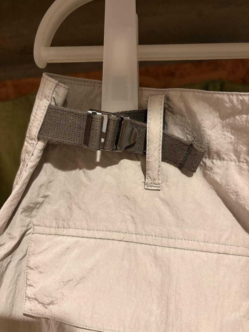 STEVEN ALAN ベージュ ナイロンカーゴショートパンツ