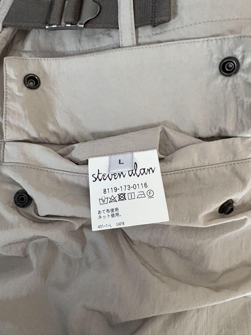 STEVEN ALAN ベージュ ナイロンカーゴショートパンツ