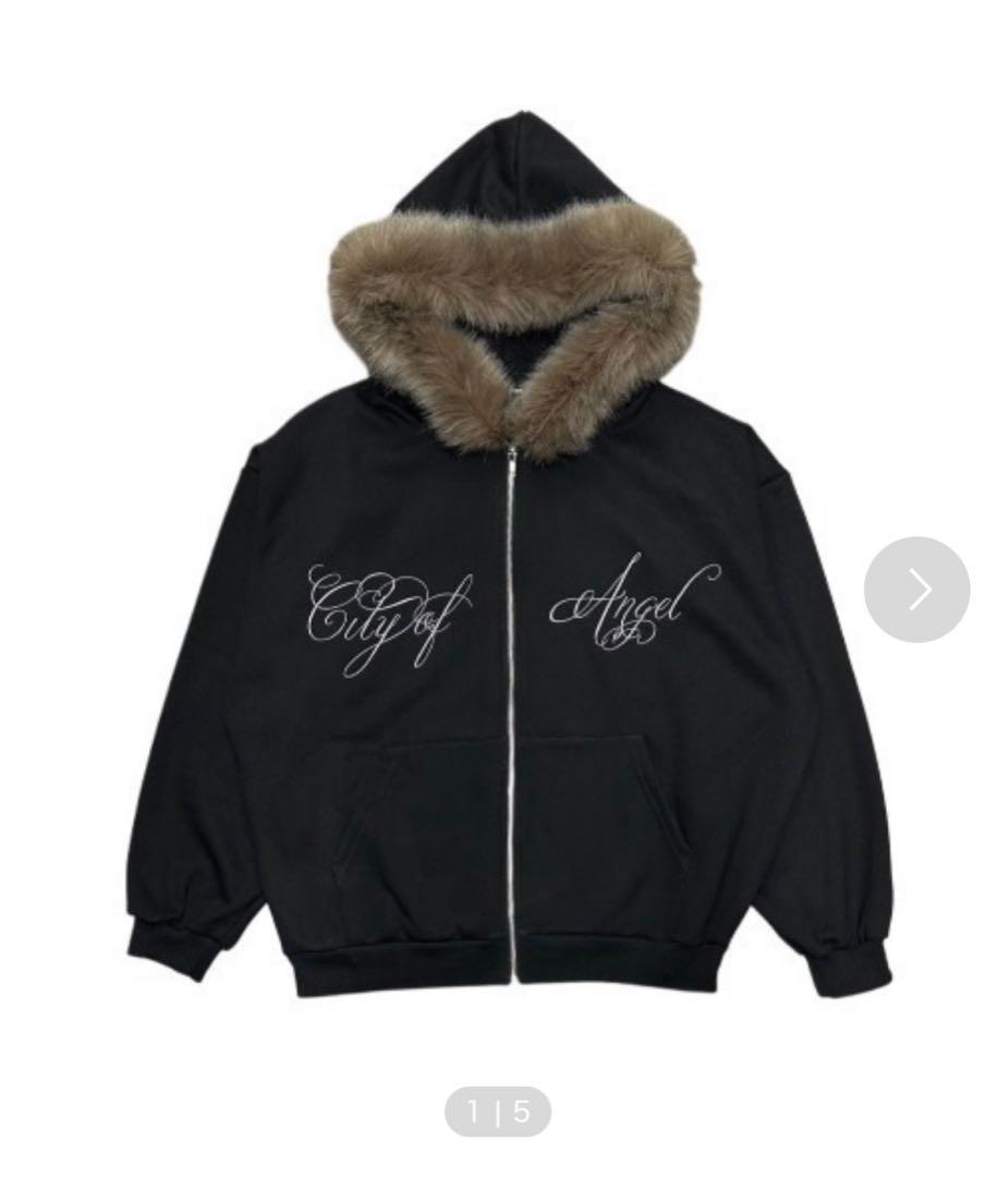 XU fur hoodie ファーフーディー