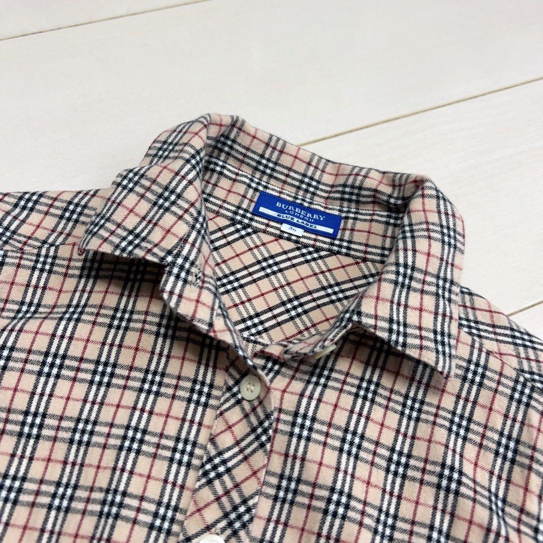 ☆BURBERRYLONDONBLUELABEL☆【美品】チェックシャツ3WAY