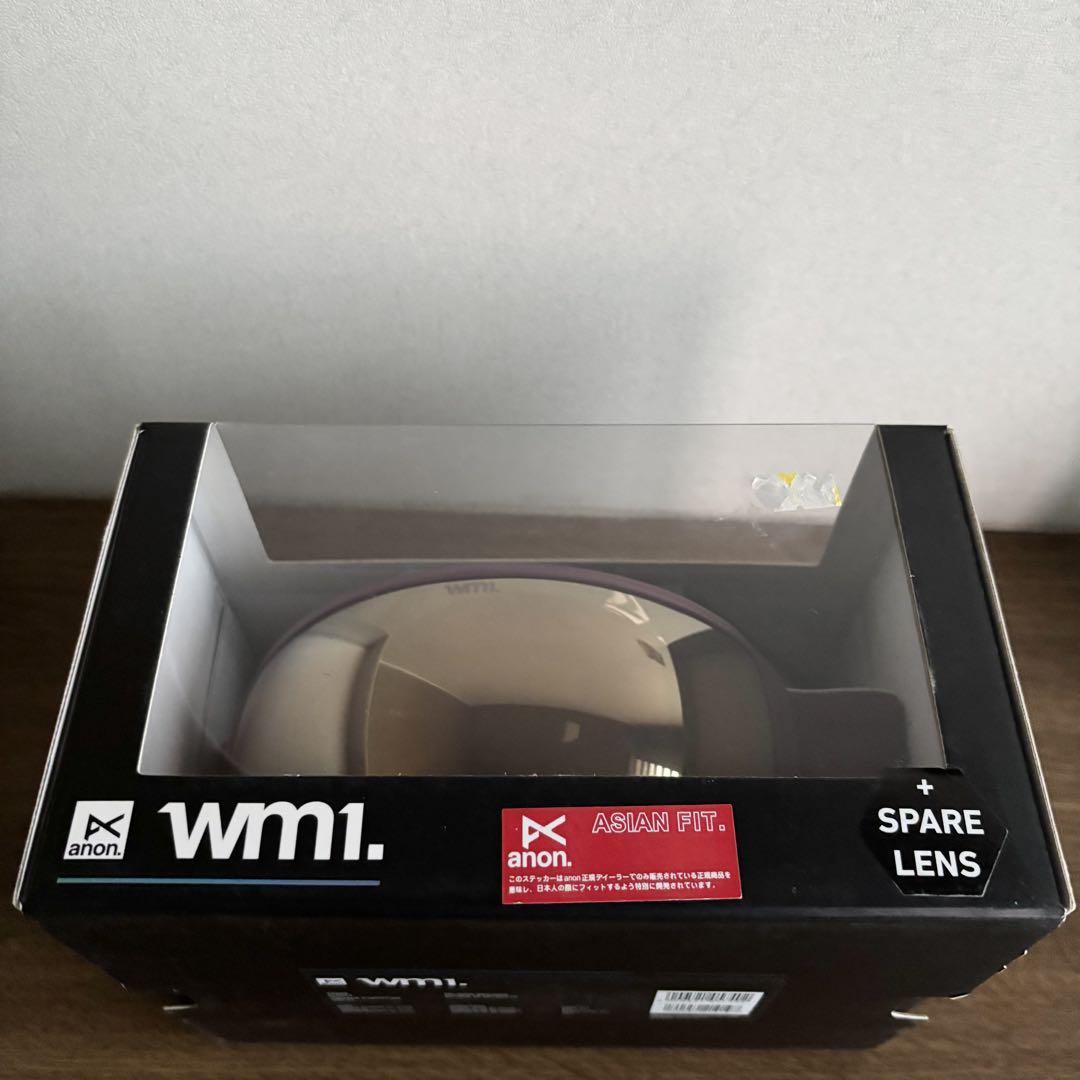美品 anon アノン ゴーグル MFI フェイスマスク スペアレンズ付 箱入り