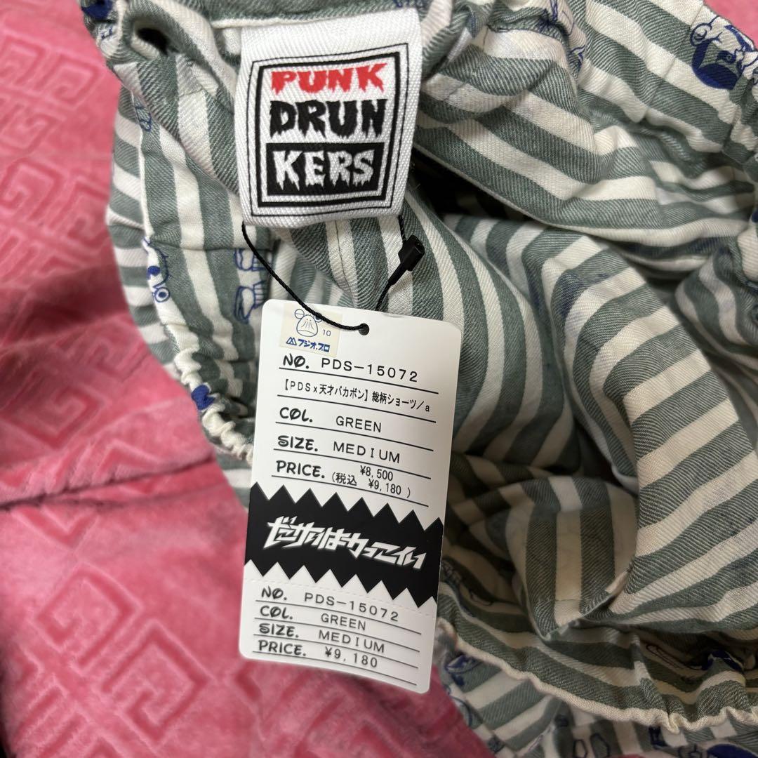レア 希少 新品】punk drunkers 天才バカボン ショートパンツ M レア 希少 新品】punk drunkers 天才バカボン ショートパンツ M