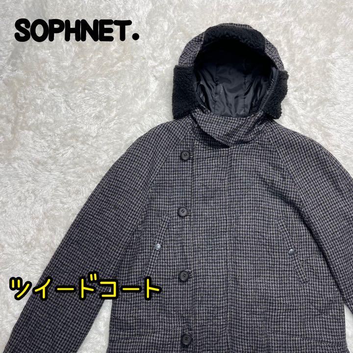 ✨️希少✨️ SOPHNET. ソフネット ツイード コート ボア M