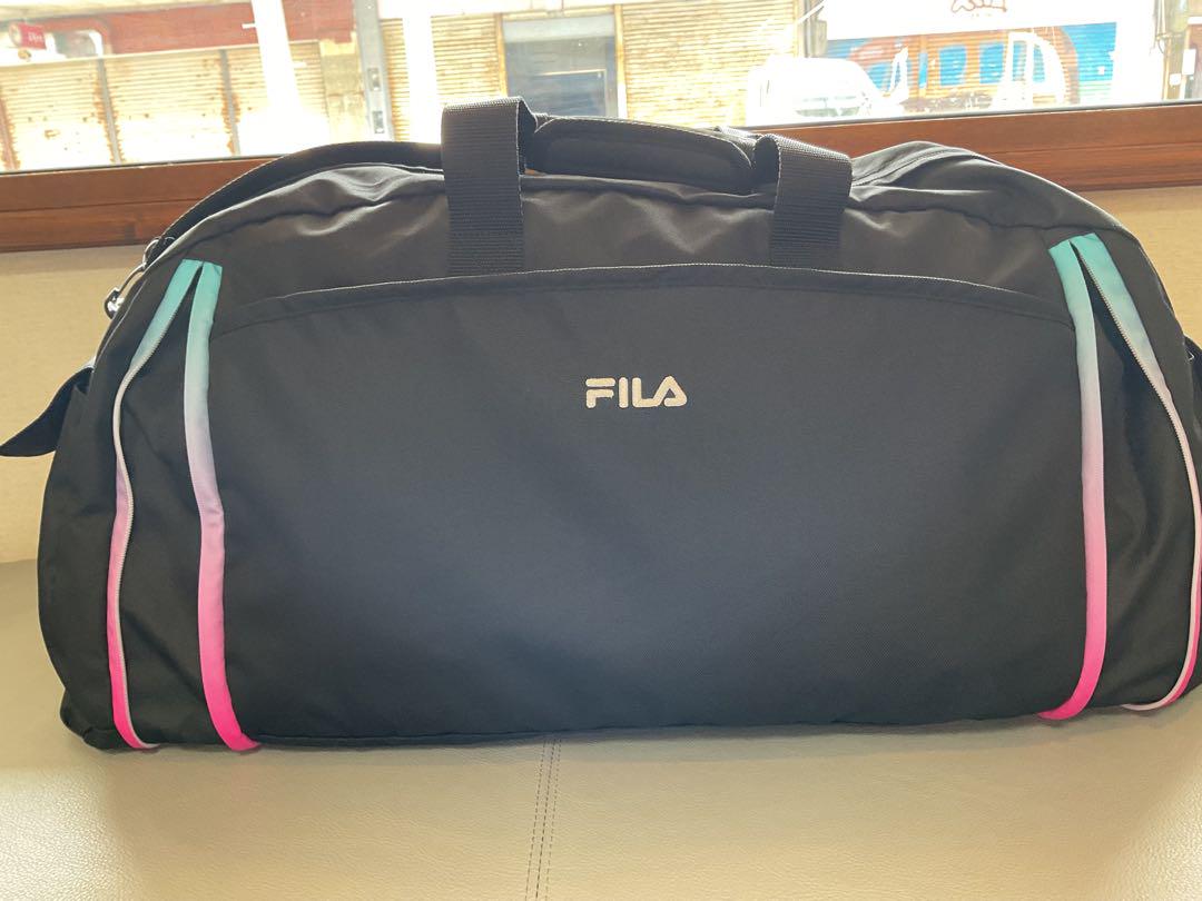新品未使用　FILA ボストンバッグ 黒 ピンク 青