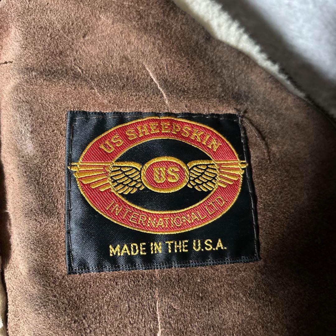 USA】B3 Flight bomber Jacket ムートン シープスキン USA】B3 Flight bomber Jacket ムートン シープスキン