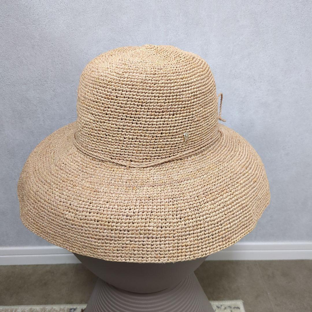 【未使用】 ヘレンカミンスキー Provence 12 チャコール 麦わら帽子 美品！ヘレンカミンスキー PROVENCE 12 麦わら帽子 ラフィア