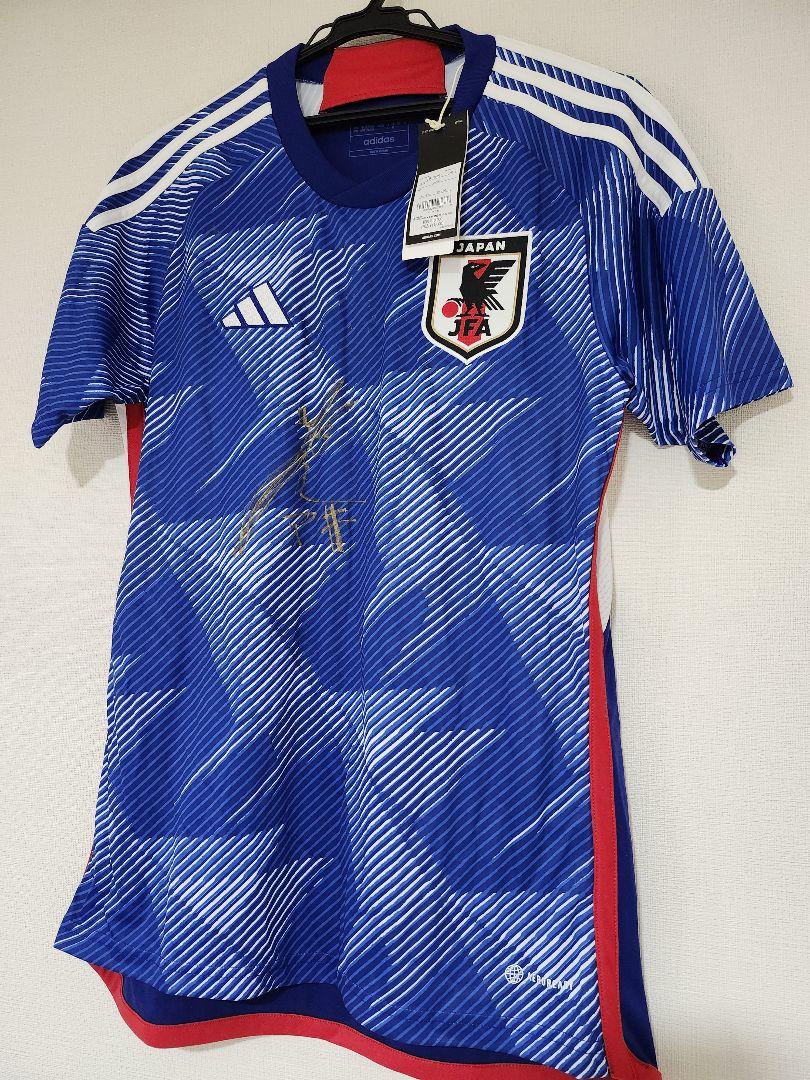 巻誠一郎 日本代表 サイン入り ユニフォーム サッカー adidas 正規品
