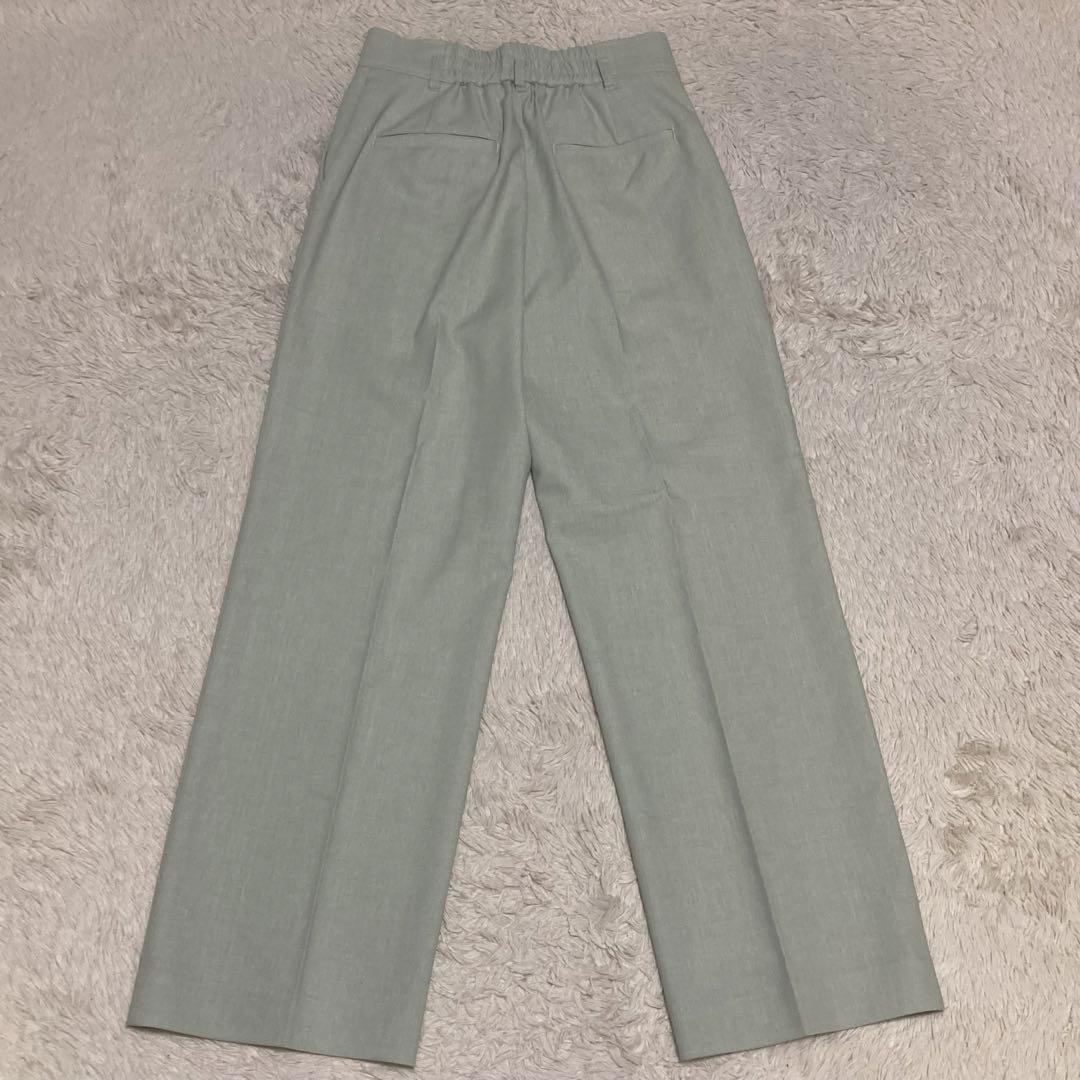 NOLLEYS【新品未使用】リネン混 グリーン ダブル ジャケット ワイドパンツ