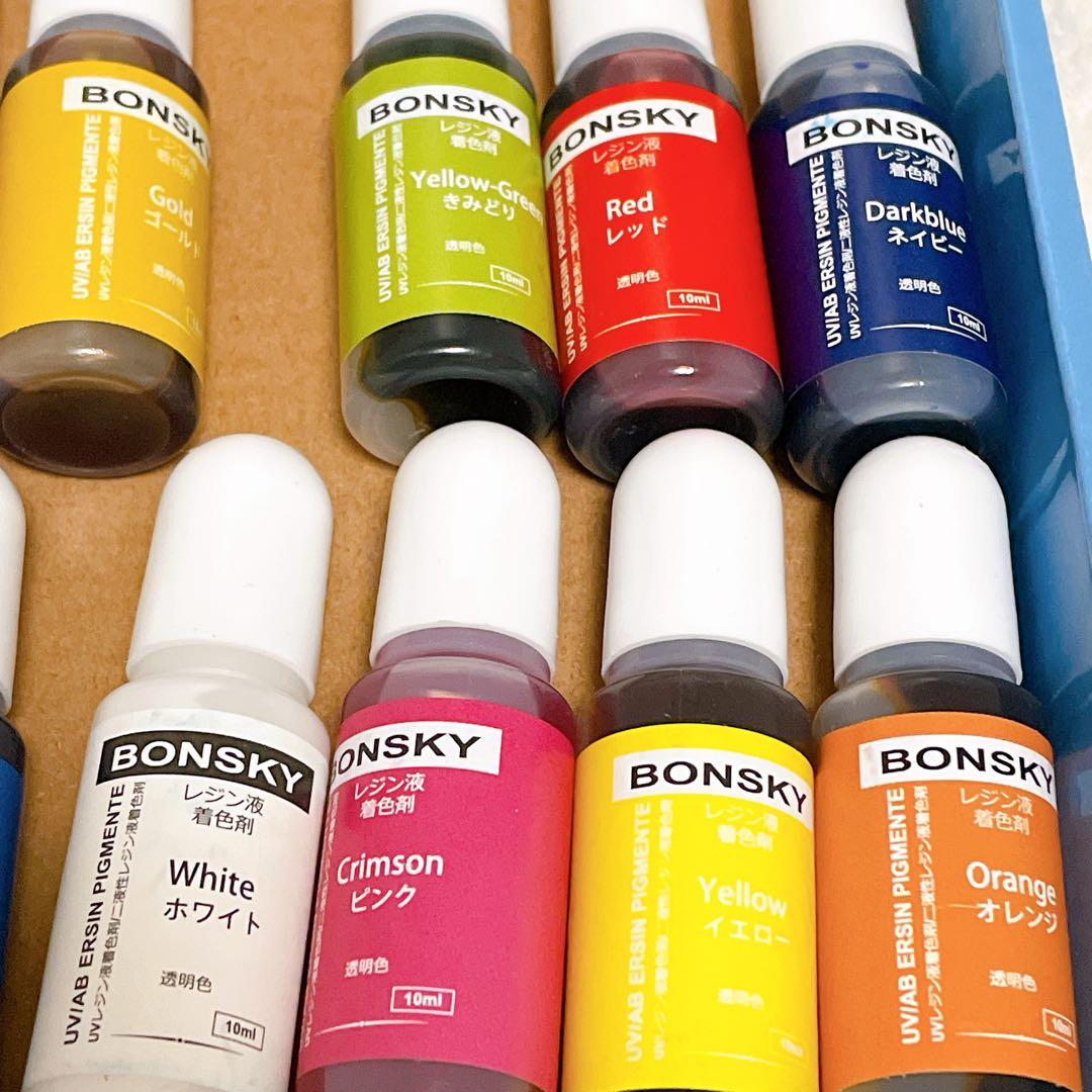 ⭐️レジン 着色剤 レジン液 エポキシ樹脂 着色剤 透明色-16色*10mlUV ⭐️レジン 着色剤 レジン液 エポキシ樹脂 着色剤 透明色-16色*10mlUV