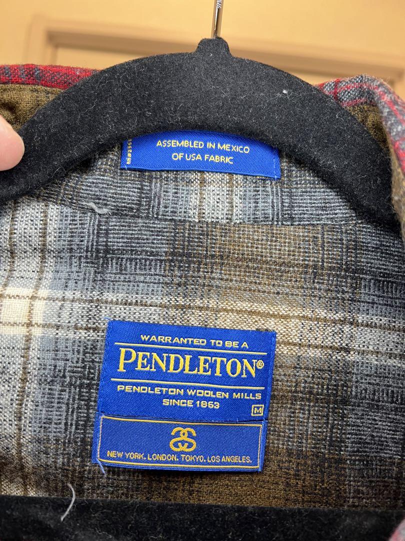 PENDLETON×stussy オンブレチェックチェックシャツ レッド サイズ M｜【公式】カインドオルオンライン  ブランド古着・中古通販【kindal】