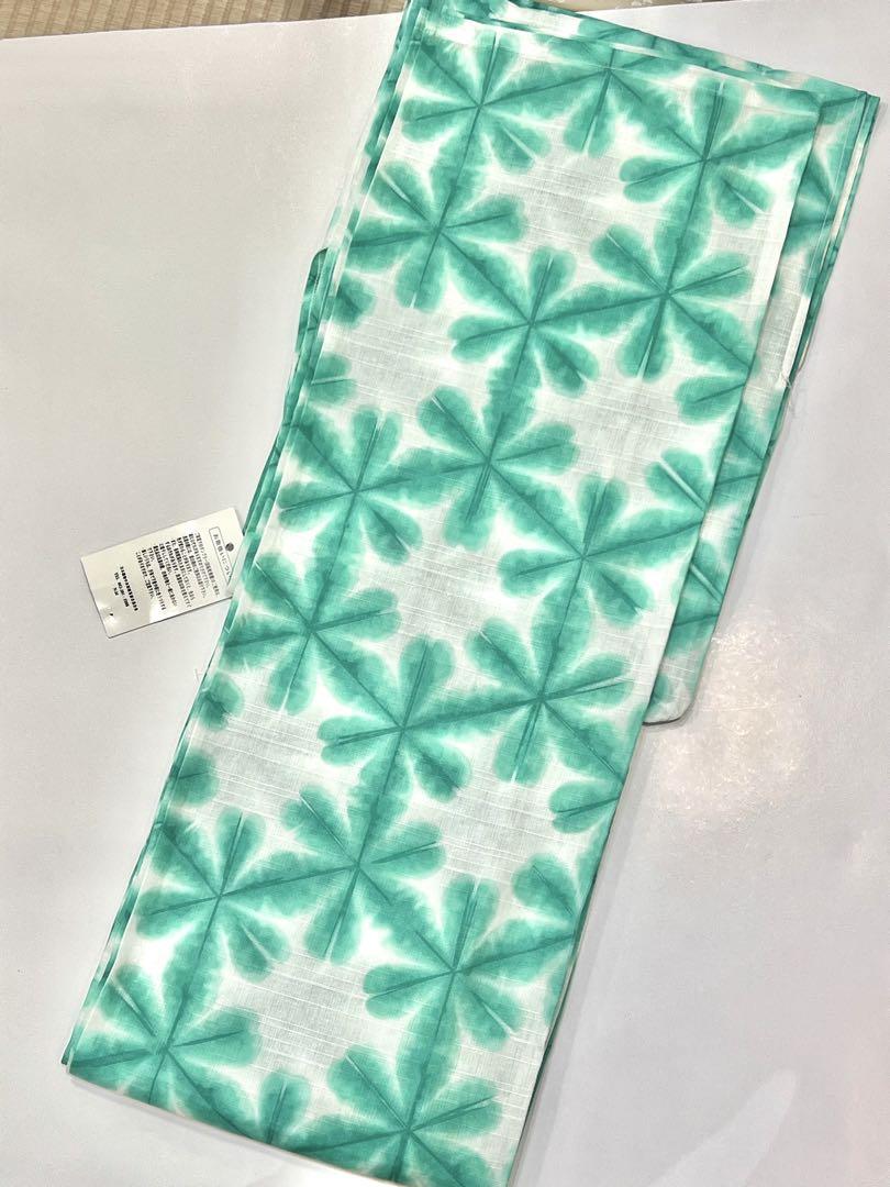 綿麻浴衣　雪花絞風