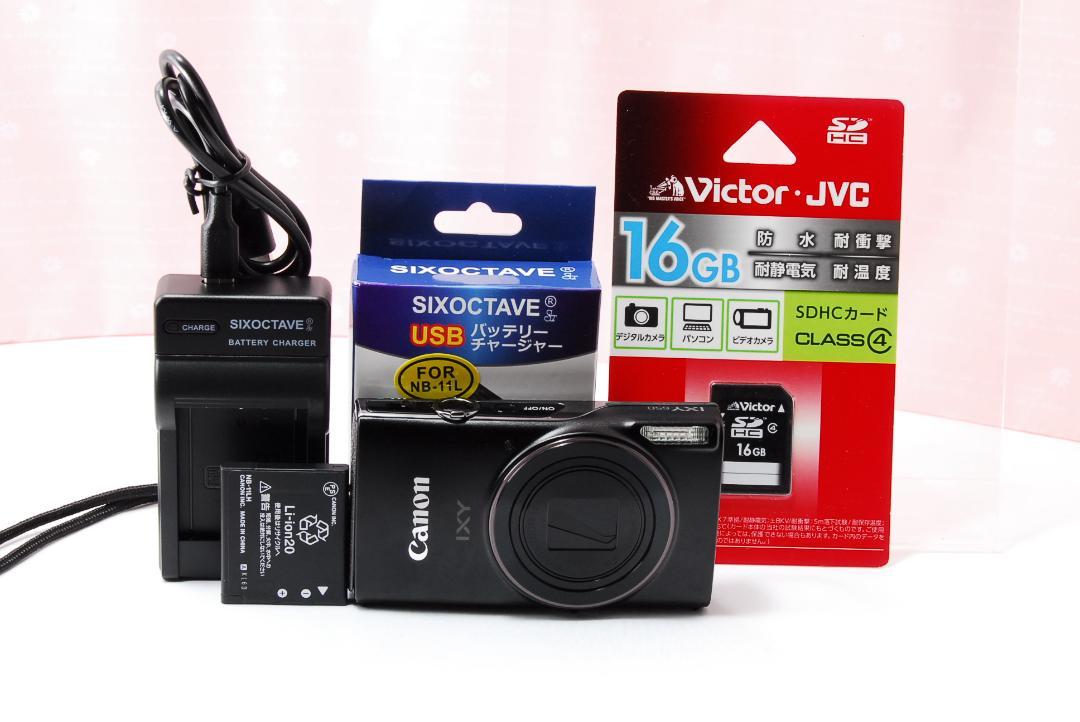 〓Wi-Fi機能搭載〓キヤノン Canon IXY 650 ブラック コンデジ
