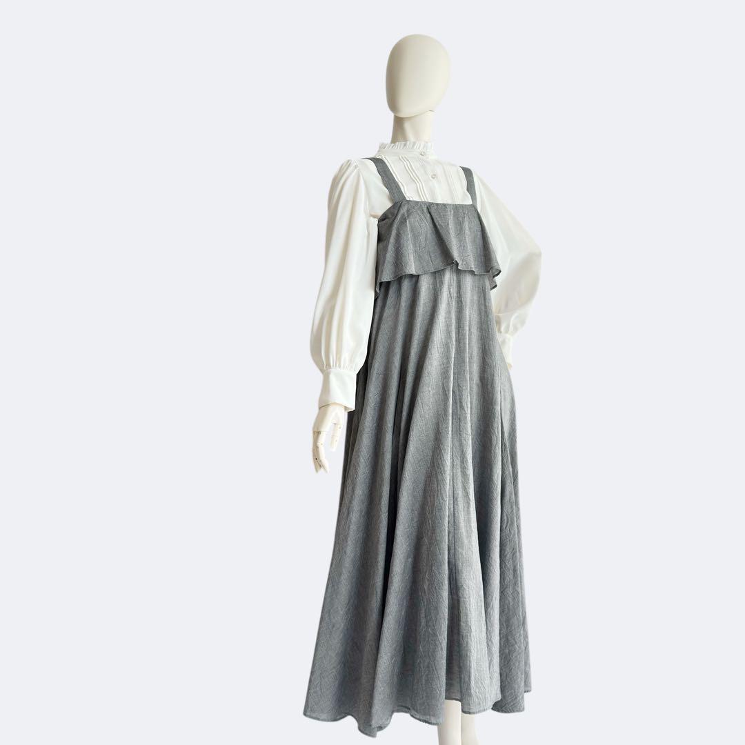 Y's ワイズ ジャンパースカート グレー jumper dress