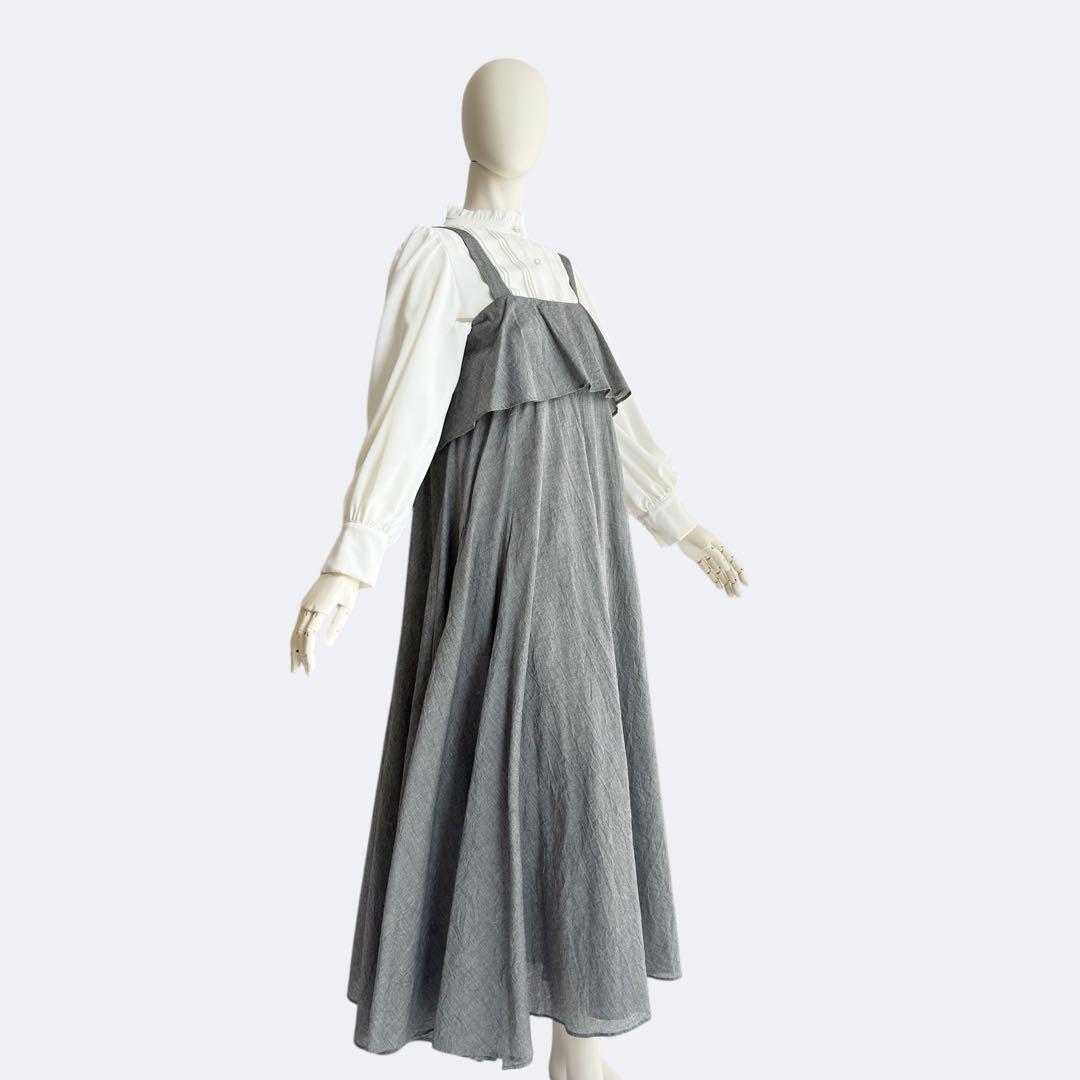 Y's ワイズ ジャンパースカート グレー jumper dress