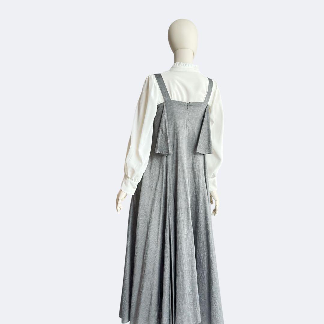 Y's ワイズ ジャンパースカート グレー jumper dress