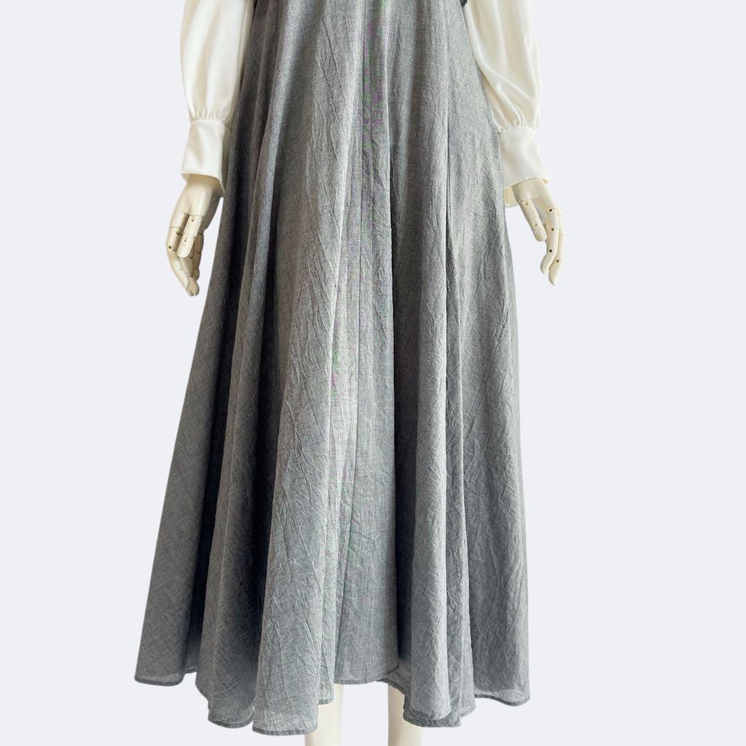 Y's ワイズ ジャンパースカート グレー jumper dress