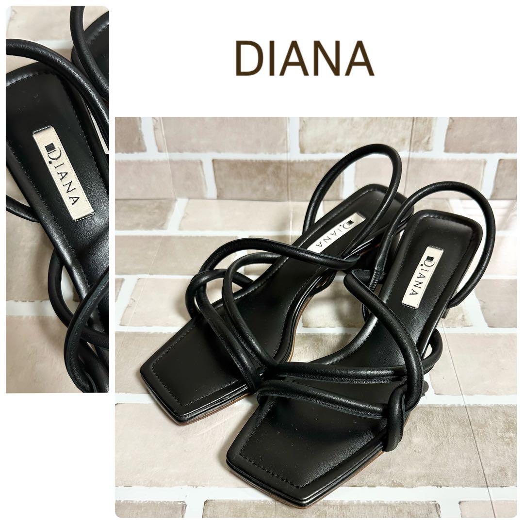 100 %品質保証 h 極美品 24.5 サンダル スクエアトゥ チューブ