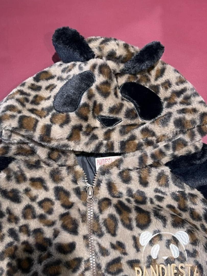 PANDIESTA JAPAN パンディエスタ ファーパーカー 豹柄 Lサイズ PANDIESTA JAPAN パンディエスタ ファーパーカー 豹柄 Lサイズ