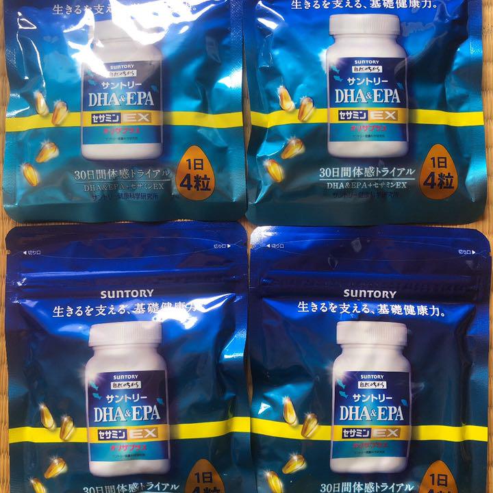 4袋セット サントリー自然のちから DHA&EPA+セサミンEX