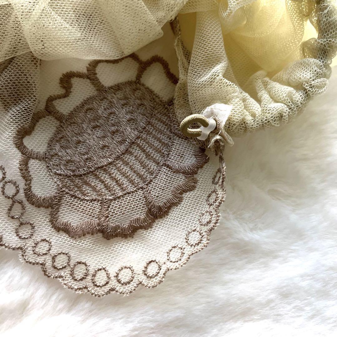 新品タグ付き✨アルベロベロ ブタさん 刺繍 レース シフォン
