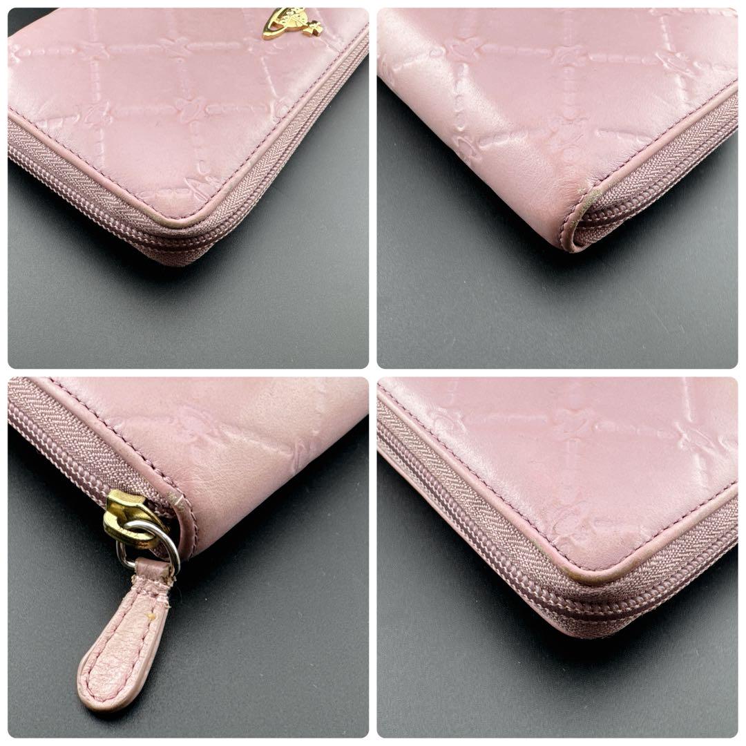 【美品】vivienne Westwood 長財布 オーブ総柄 レザー 箱付き