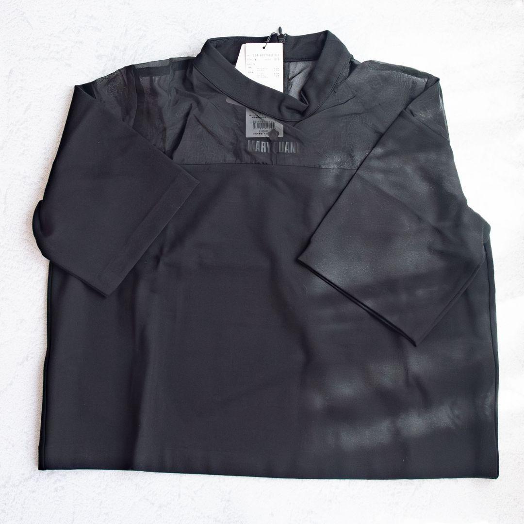《新品》マリークワントM 　Tシャツ　半袖トップス シースループルオーバー　黒