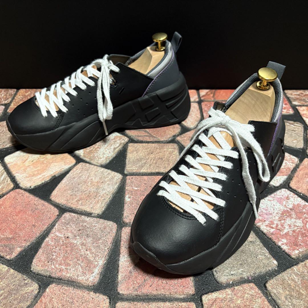 希少✨オニツカタイガー P-TRAINER 黒 レザー 厚底スニーカー サンダル