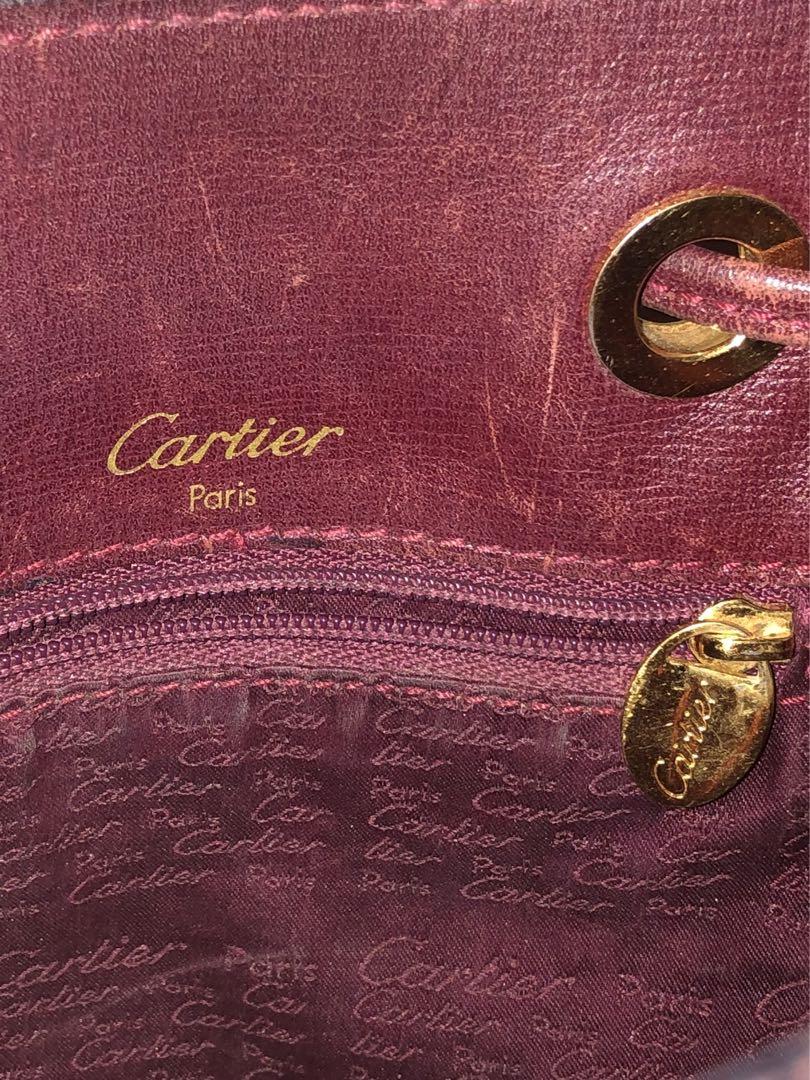 Cartier カルティエ 巾着 ショルダーバッグ