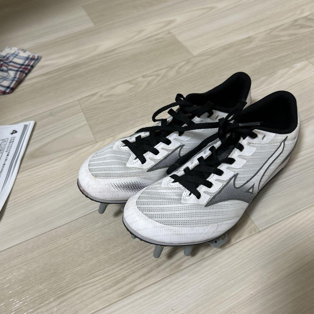 Mizuno X-Fly スパイクシューズ ホワイト/ブラック