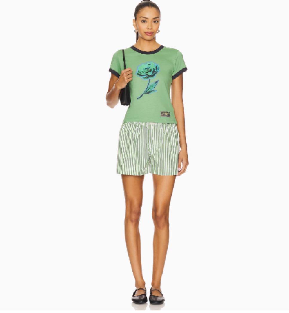 Ganni フラワープリントTシャツ
