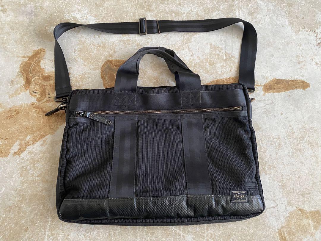 PORTER 吉田カバン ショルダーバッグ ブリーフケース 2way 黒 中古