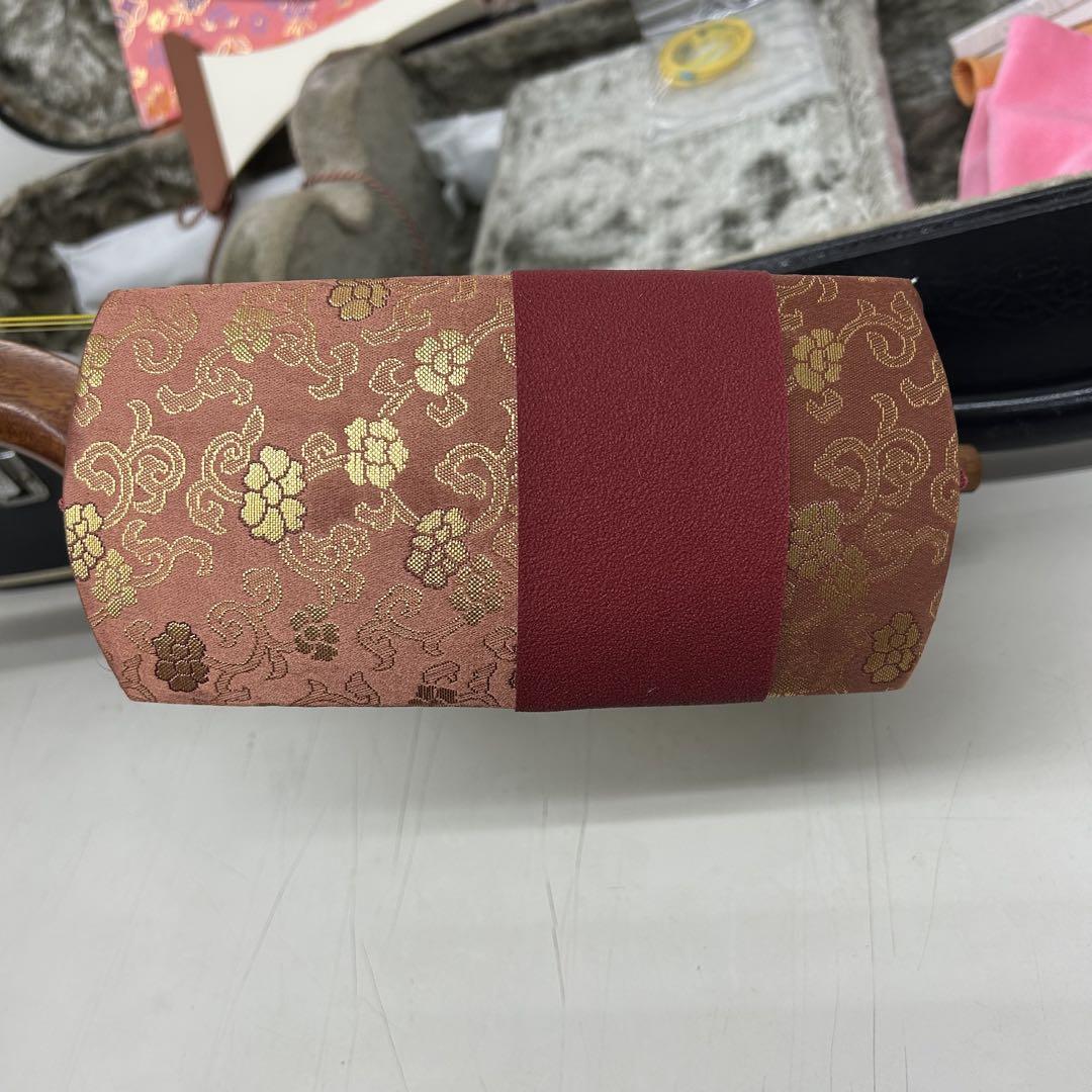 三味線本体 和柄装飾 ケース付き 三味線本体 和柄装飾 ケース付き 和楽器