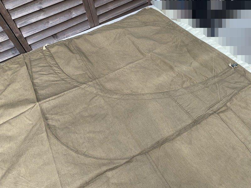 【絶品】 ソビエト ソ連軍 ポンチョ インナー 革ホール 軍幕 3枚 パラトカ テント・タープ