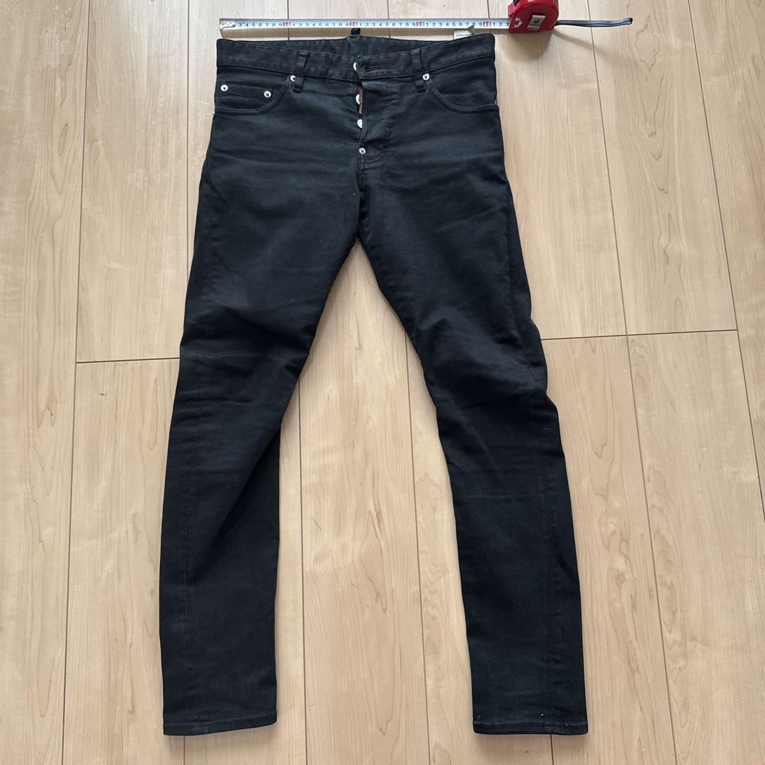 DSQUARED2 ブラックデニムパンツ ウエスト80cm