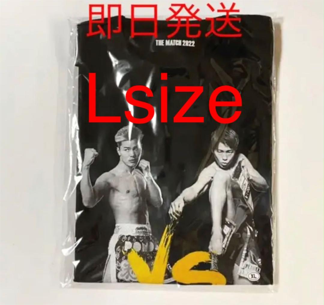 ザ・マッチ　Tシャツ　那須川天心 vs. 武尊　Lサイズ　ブラック Amazon | THE MATCH 2022 公式グッズ 那須川天心×武尊 プリントT