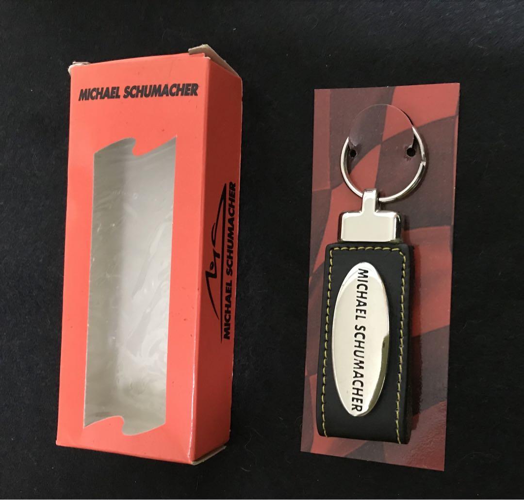新品未使用　撮影の為開封MICHAEL SCHUMACHER レザーキーホルダー