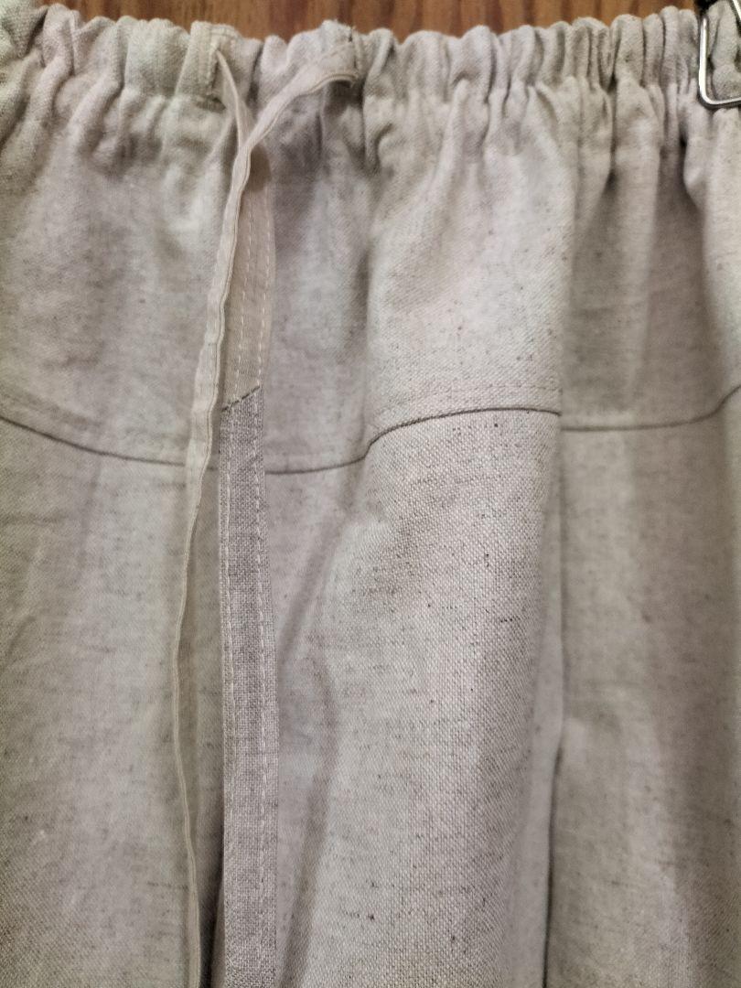 ハンドメイド　バルーンスカート　ベージュ　綿麻