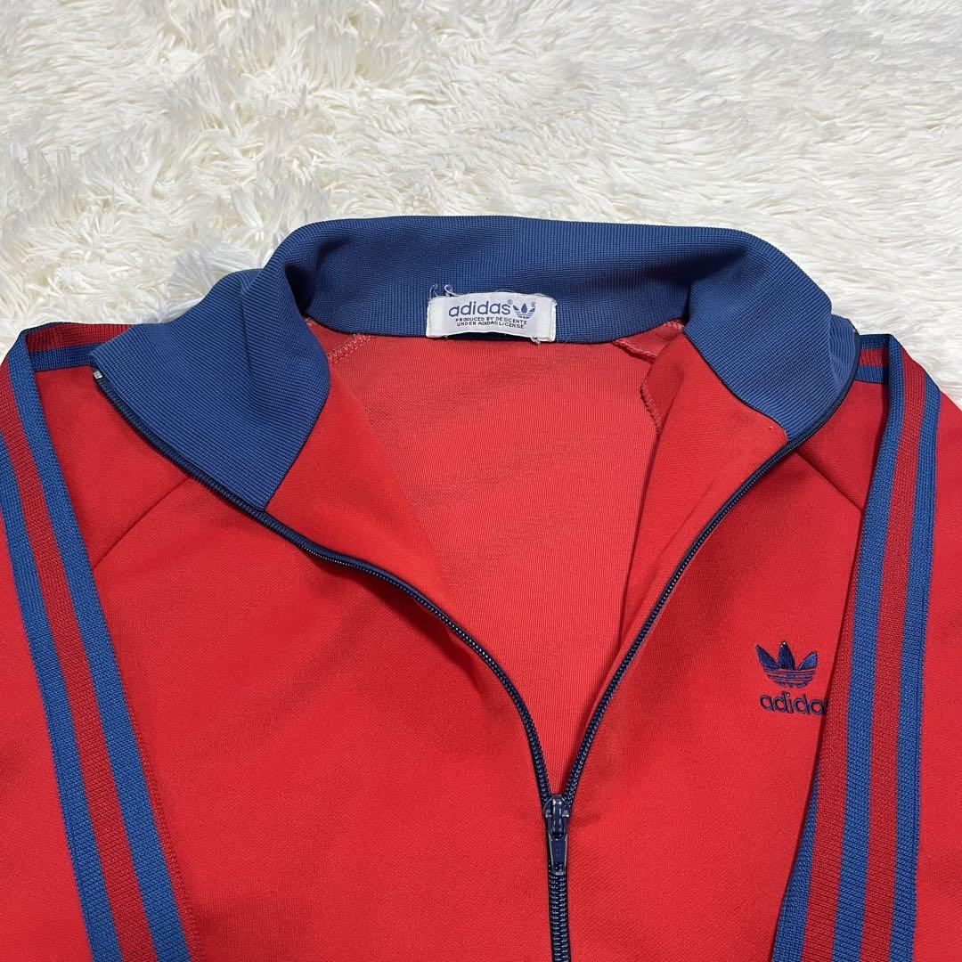 【美品】adidas descente 80s track jacket red
