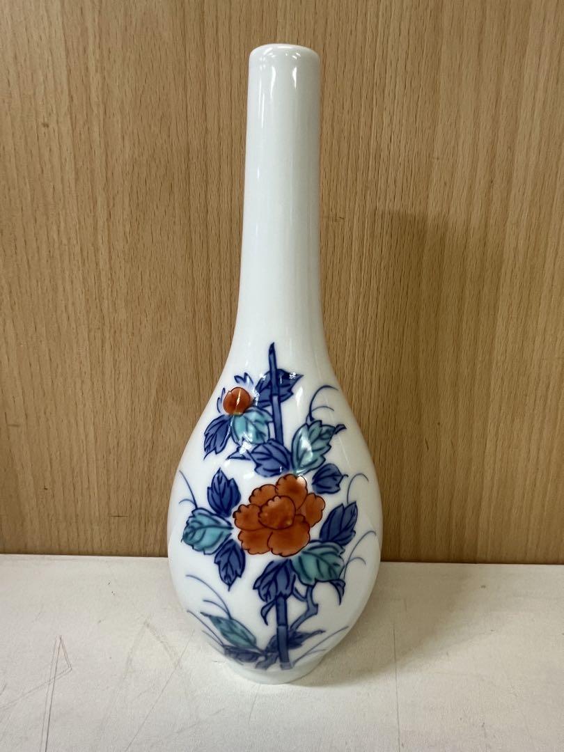 色鍋島御庭焼 花瓶 鍋島忠山作 美品 共箱【正一古美術】 - メルカリ