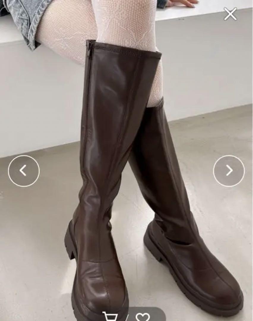 楽天市場】インヒールストレッチロングブーツ Heather ヘザー