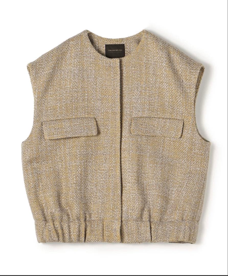 トゥモローランド ロービングツイード ジレブルゾンM TOMORROWLAND