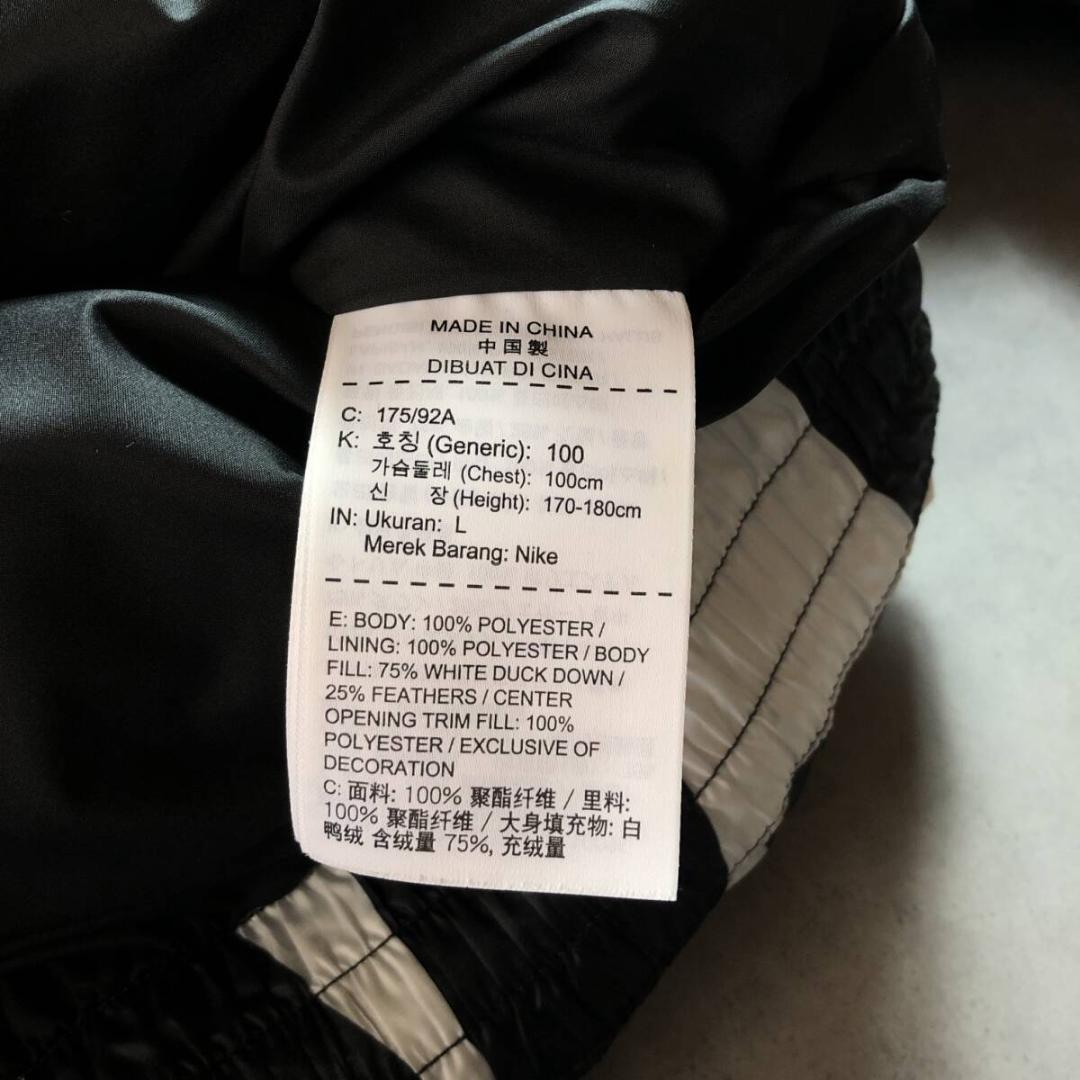 【第1位獲得！】 GQ1801◇NIKE : SE FILL DOWN JACKET◇L◇黒/白 ジャケット・アウター