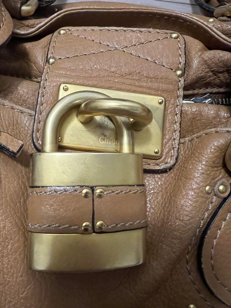 Chloé クロエ パディントン ハンドバッグ キャメル