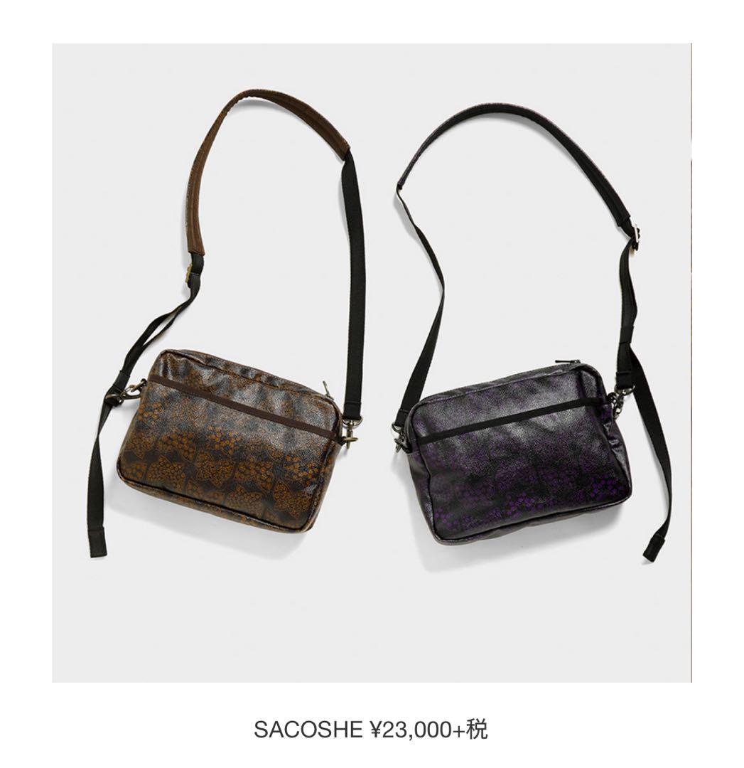Needles ニードルス パピヨン 総柄 サコッシュ ショルダーバッグ Needles ニードルス Sacoshe Papillon PVC パピヨン バタフライ