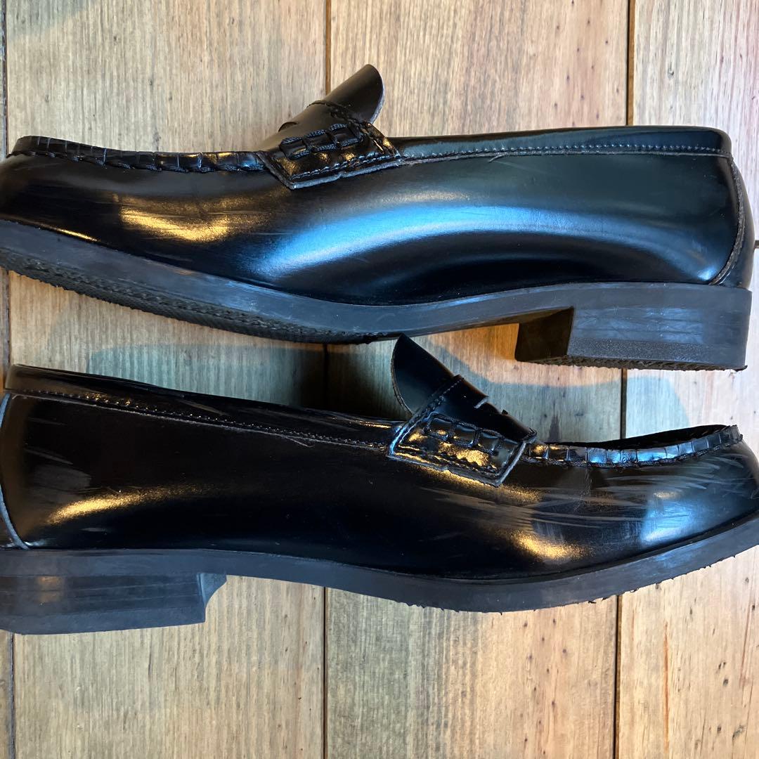 ローファー キッズ チャーキーズ　入学式 卒業式 七五三 25.5㎝ ブラック 靴