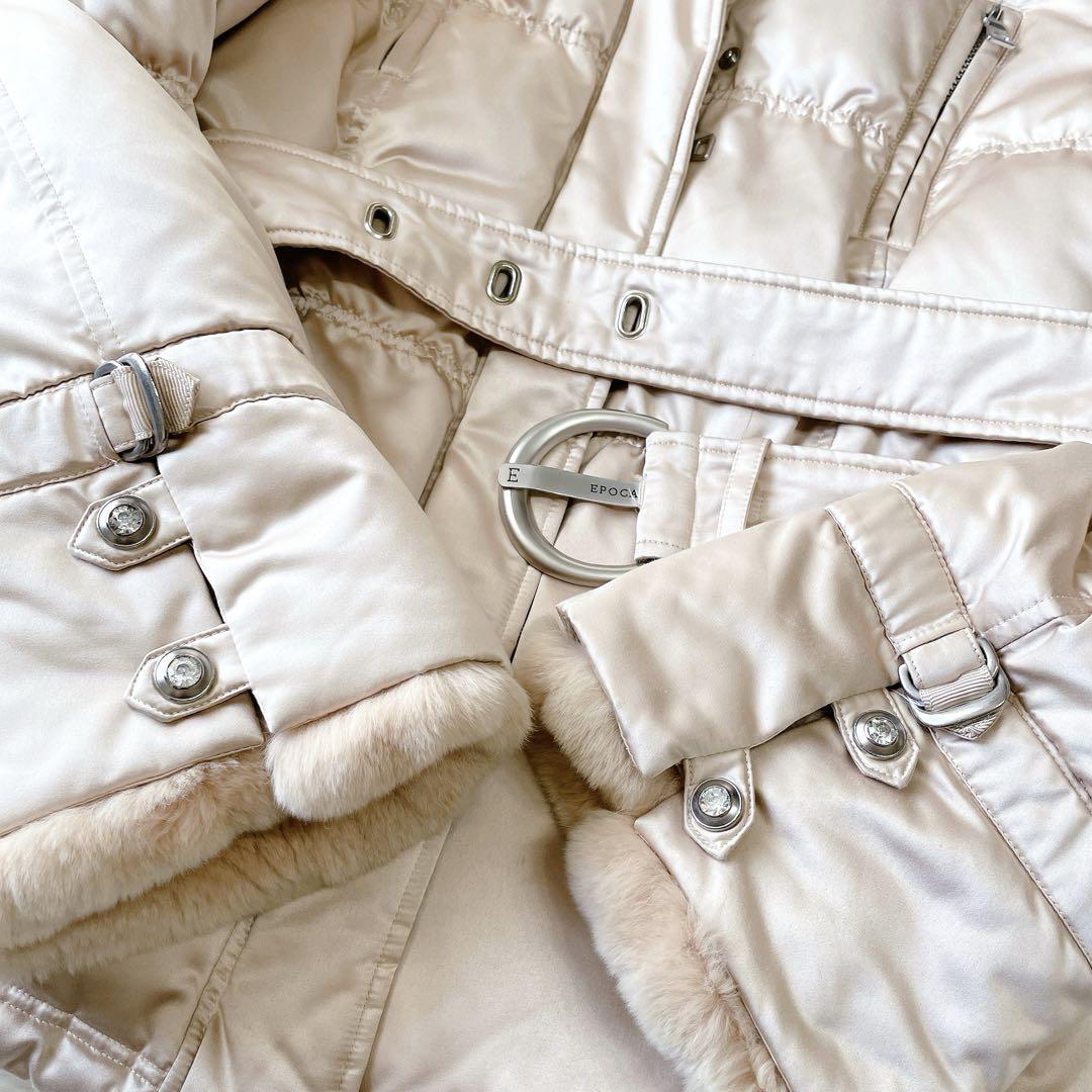 ♡極美品♡ EPOCA フォックスファー ラビット 付き ダウンジャケット 40