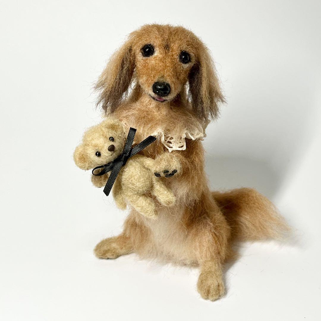 羊毛フェルト 犬 ミニチュアダックスフンド - メルカリ 羊毛フェルト 犬 ミニチュアダックスフンド - メルカリ