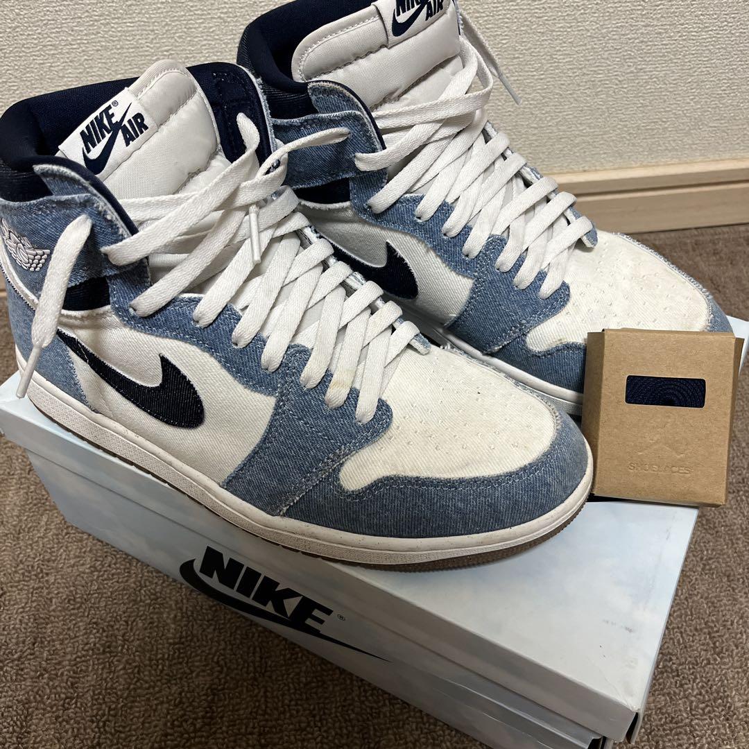 NIKE Air Jordan 1 デニム ハイカット - メルカリ