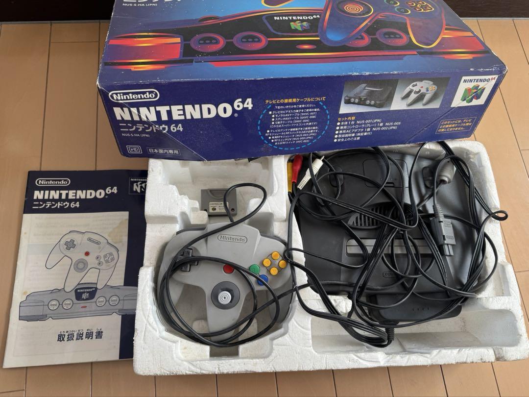 Nintendo64本体＋ソフト6本セット】箱・説明書付き／動作未確認